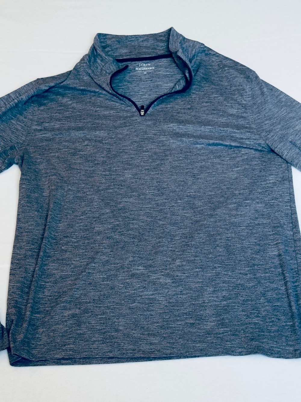 J.Crew Performance Quarter Zip Pullover Medium Gray Athletic Golf